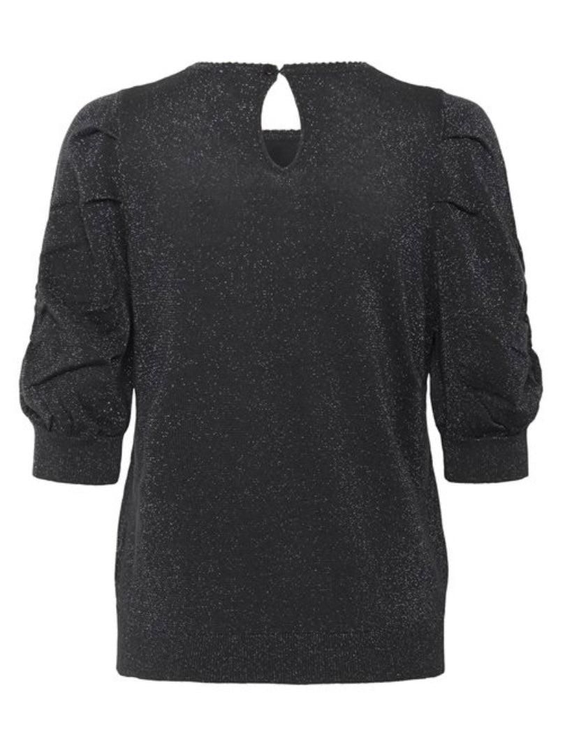 Part Two Varaia Short Sleeve Jumper -Navy Sparkle