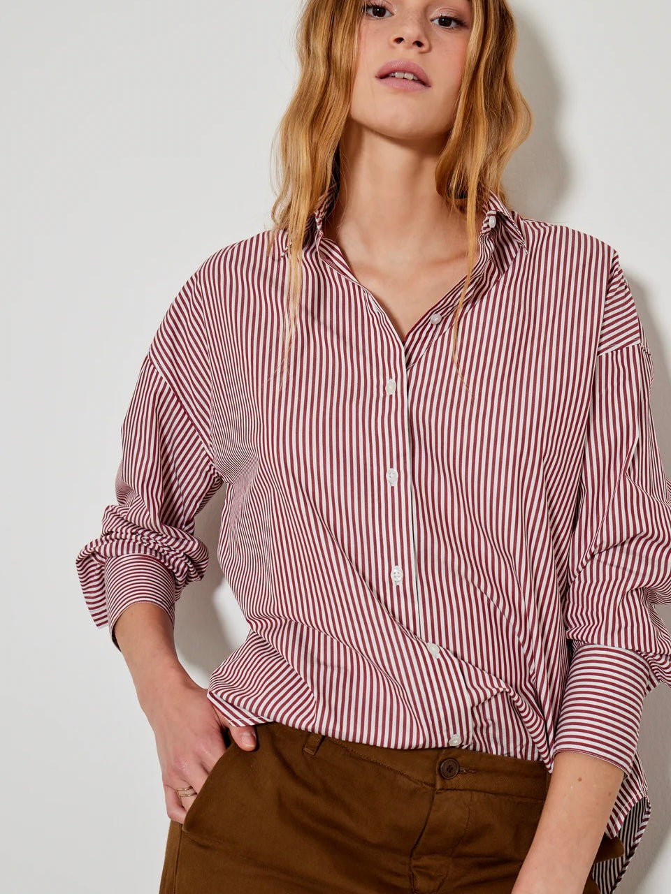 Five Denim Channel Shirt-Lipstick