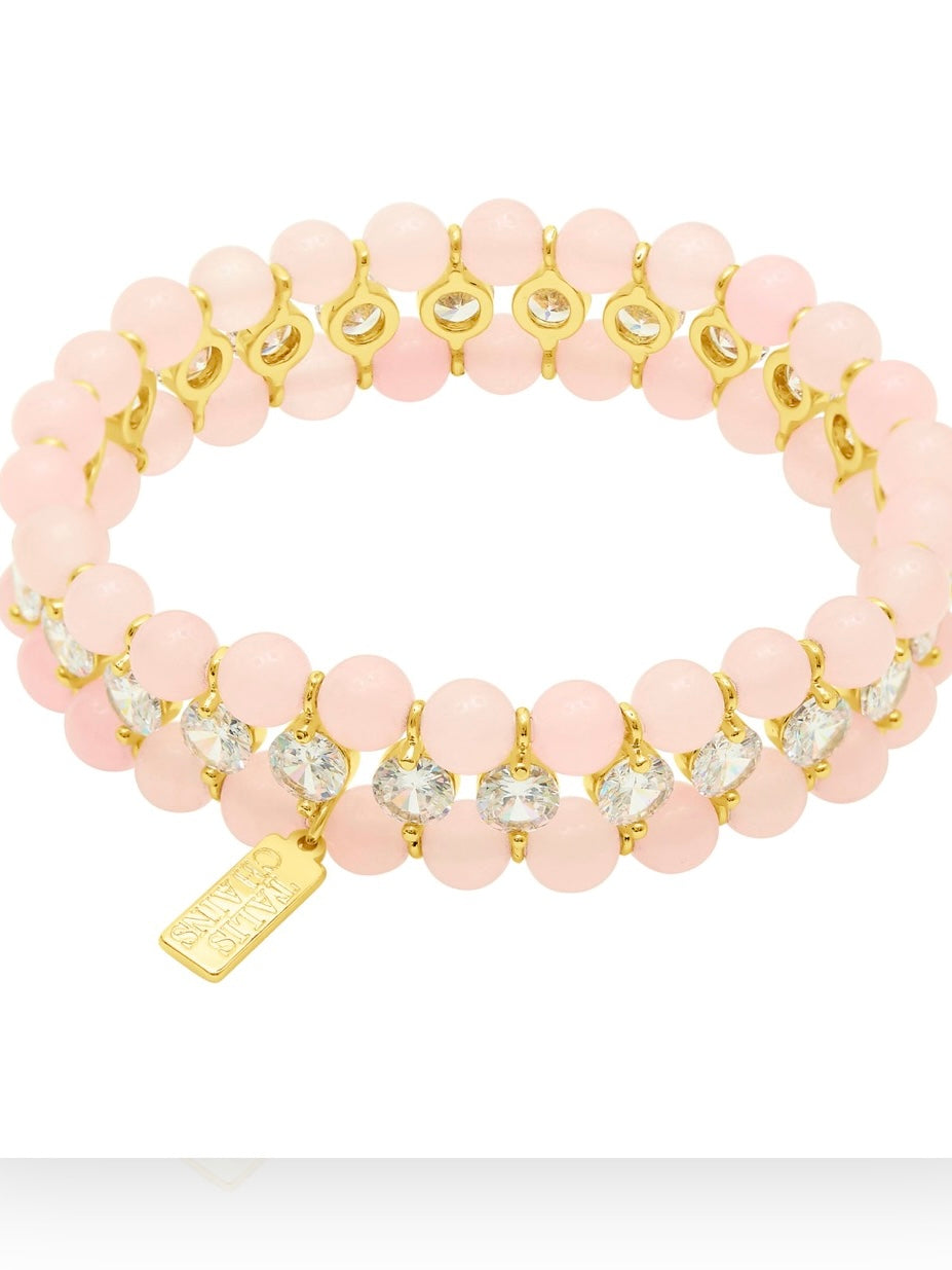 Talis Chains Alabama Bracelet Rose Quartz