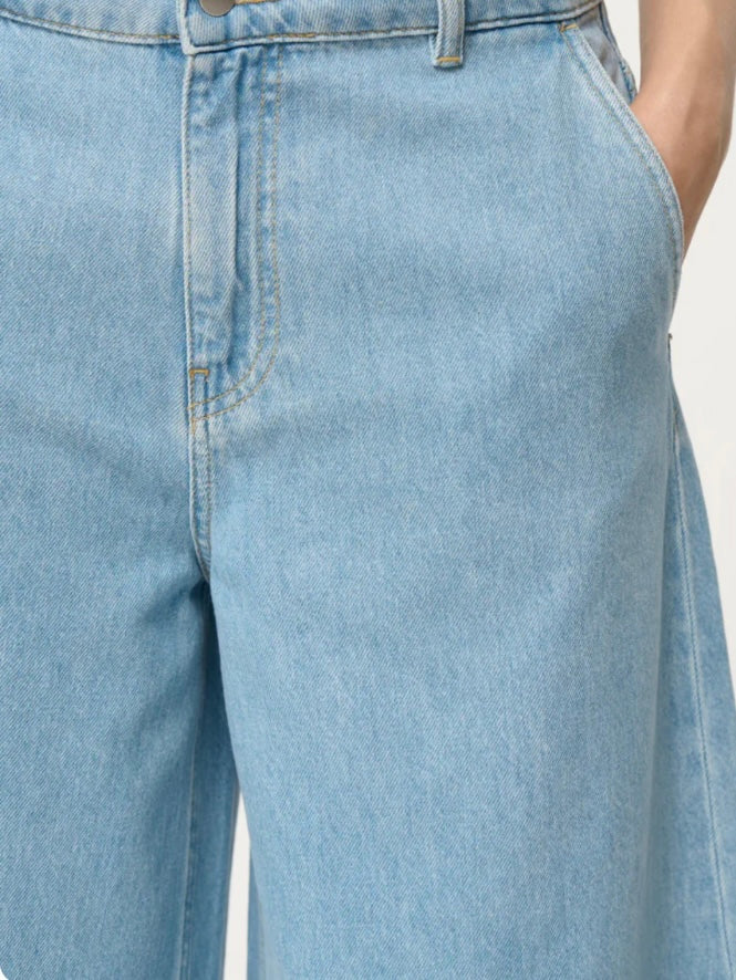 Humility Jake Light Denim Wide Leg Jeans