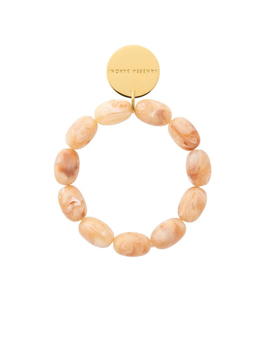 Vanessa Baroni Olive Flex Bracelet Crème Brûlée Marble