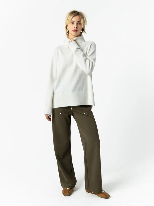 Coster Copenhagen Sweater with High Neck-White