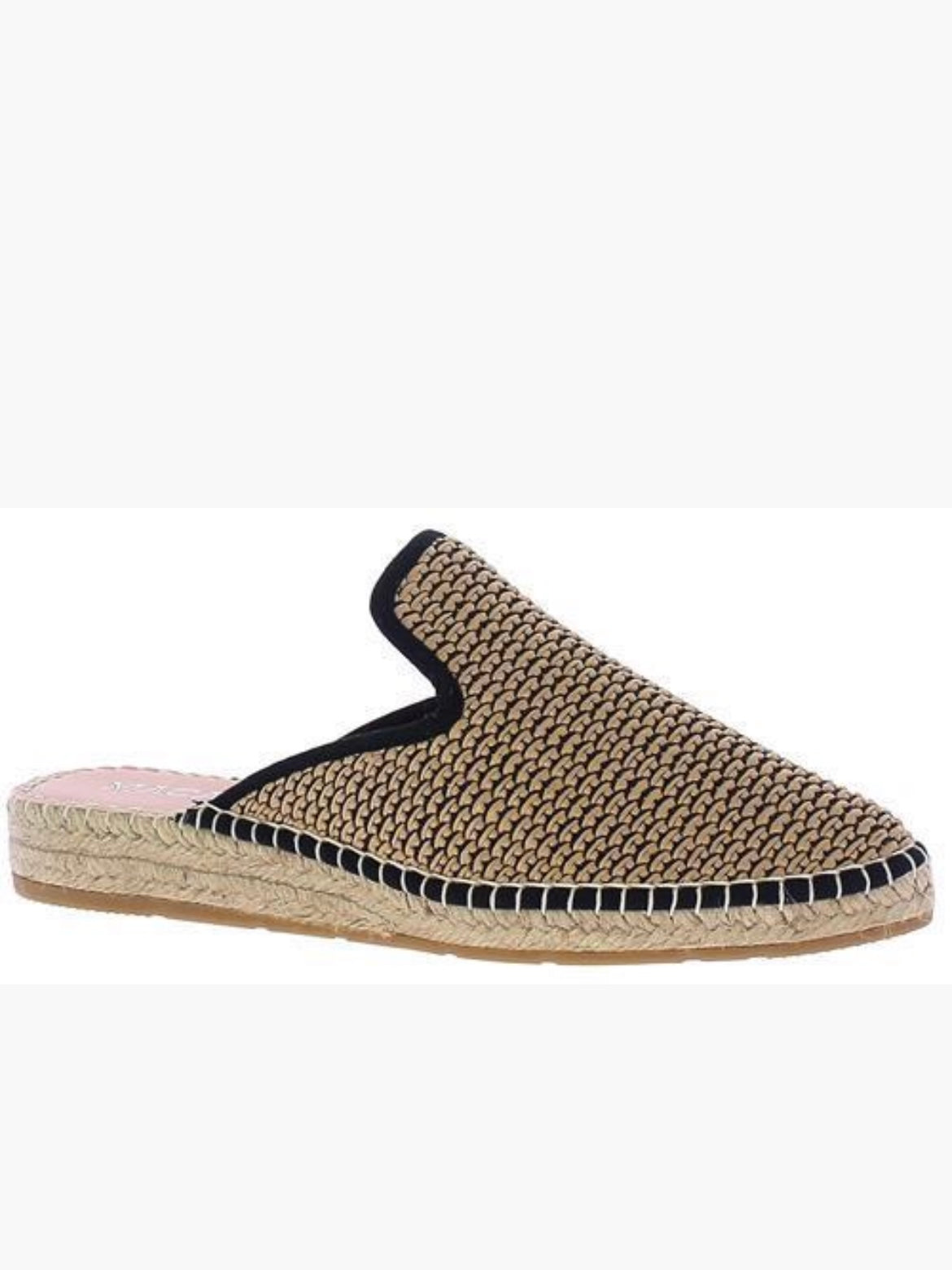 Macarena Ima Espadrille Slider Black/Beige