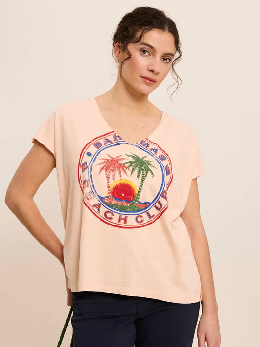 Five Bahamas T shirt-Peach