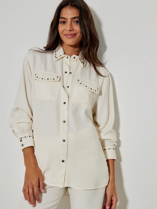 Five Denim Caroline Shirt- Ricotta