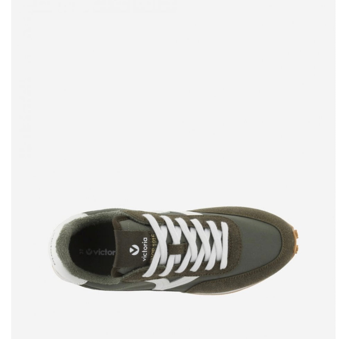 Victoria Astro Contrast Nylon Trainers -Khaki