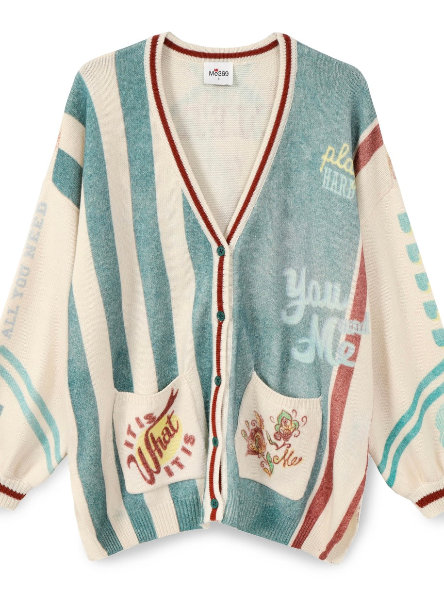 Me369 Liv Long Cardigan- Sporty Jade