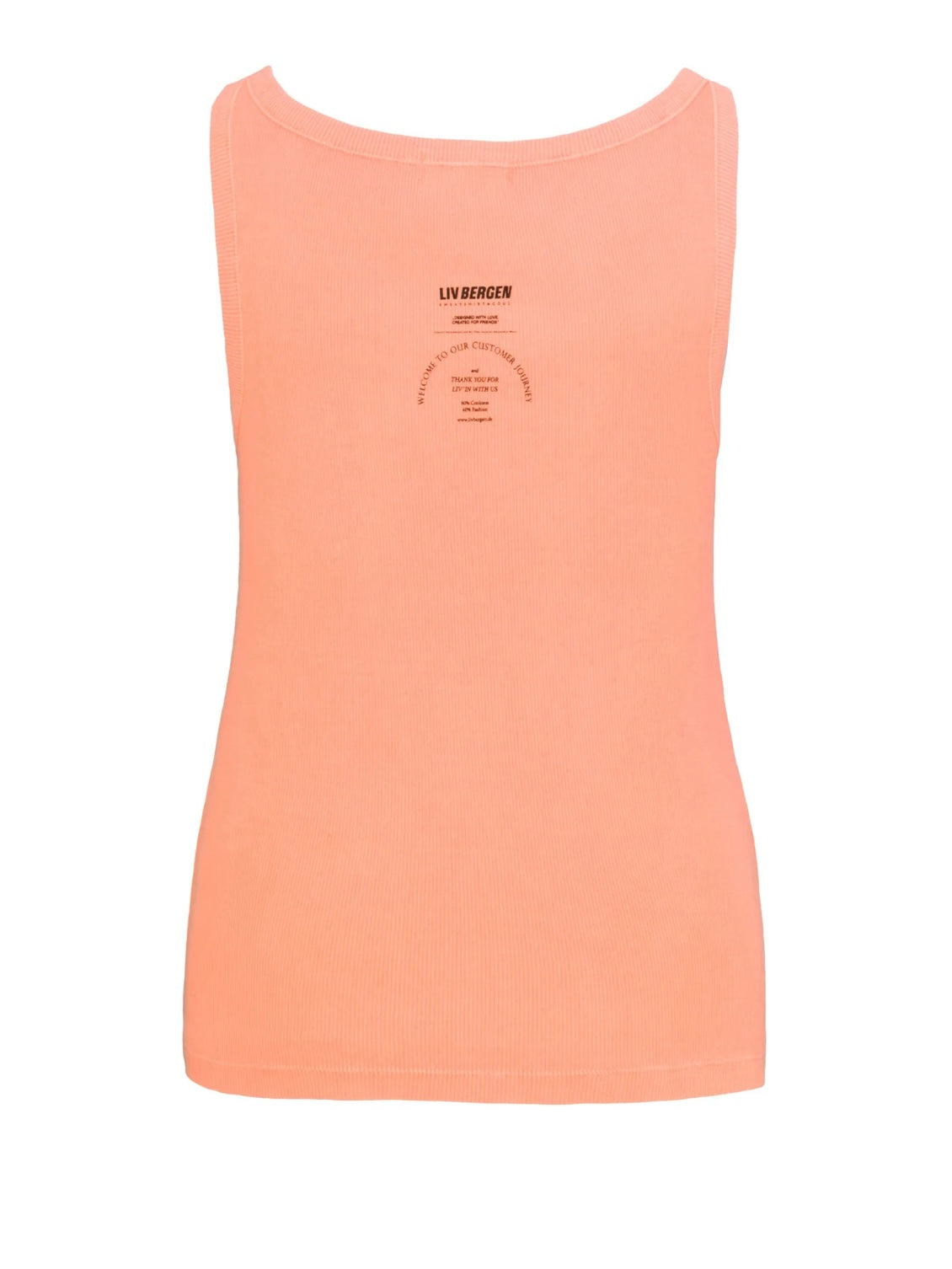 Liv Bergen Rumer Vest Top-Neon Orange