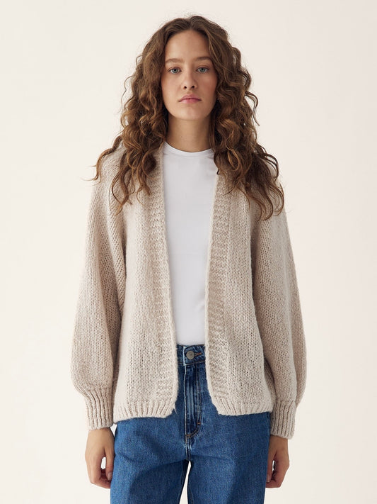Noella Fora Knit Cardigan Sand