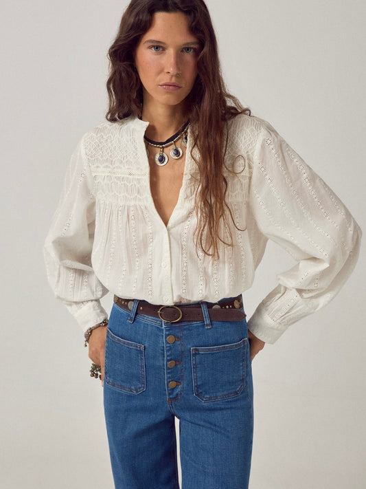 Maison Hotel Paoli Blouse -Sapore Di Sale Bianco