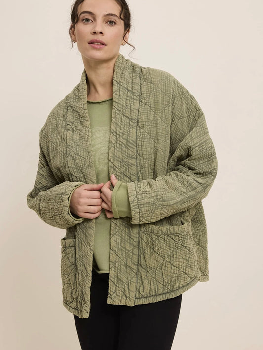 Five Victoria Kimono Jacket-Khaki