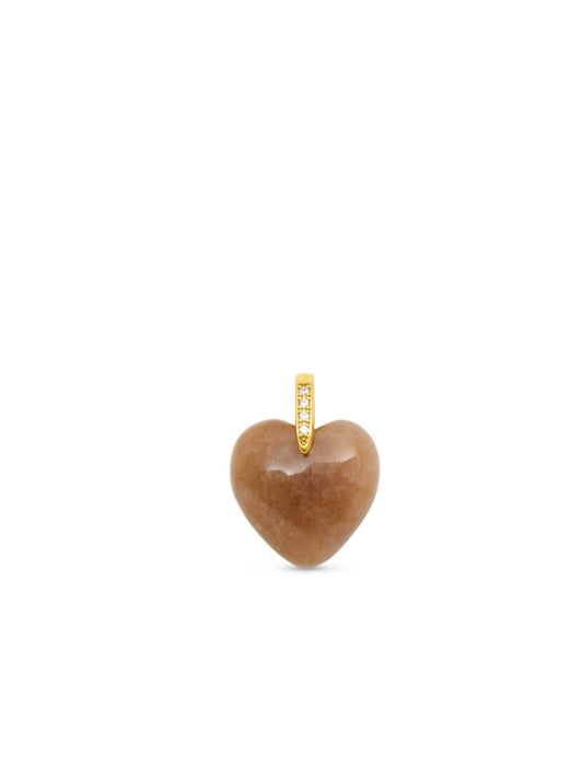 Talis Chains Heart Pendant-Smokey Quartz