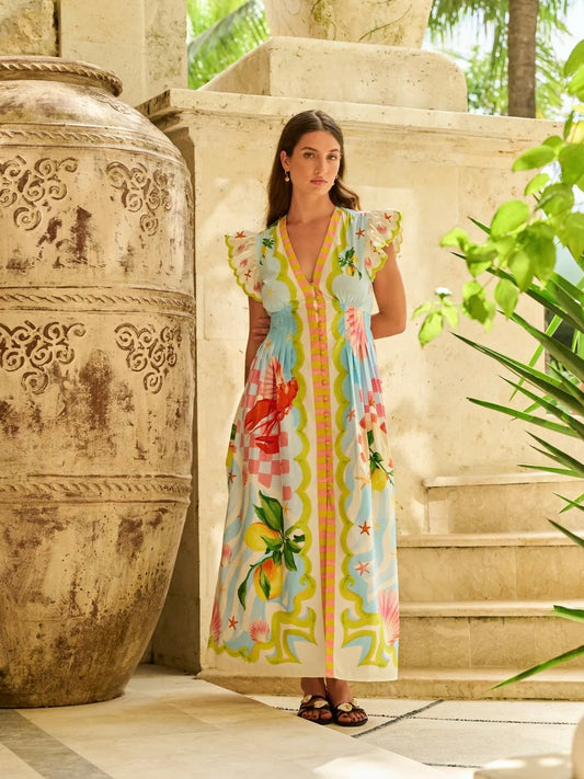 NOIB Estella Maxi-Dress Summer Zest