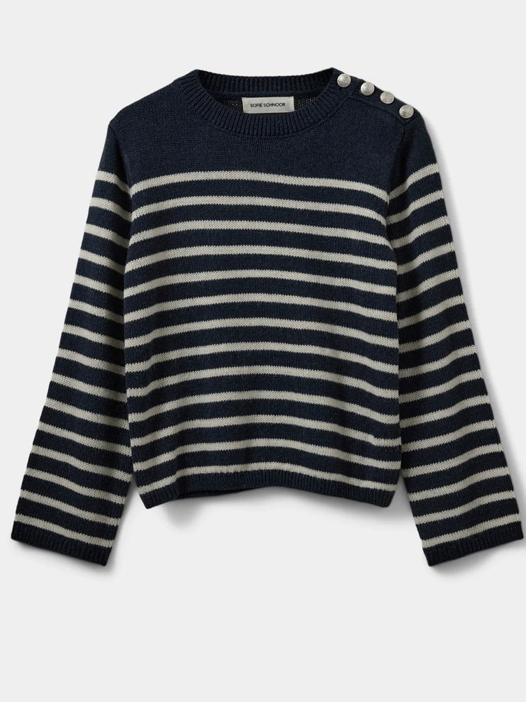 Sofie Schnoor Tilda Sweater Navy Striped