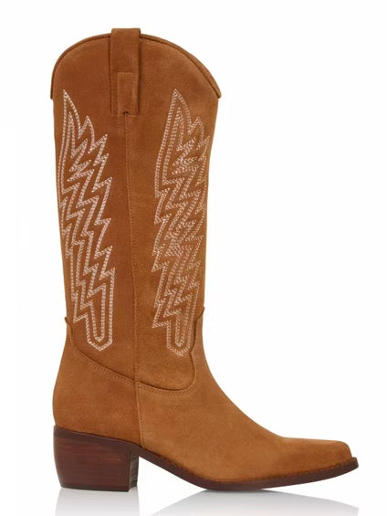 DWARS Colombia Tall Cowboy Boots Cognac