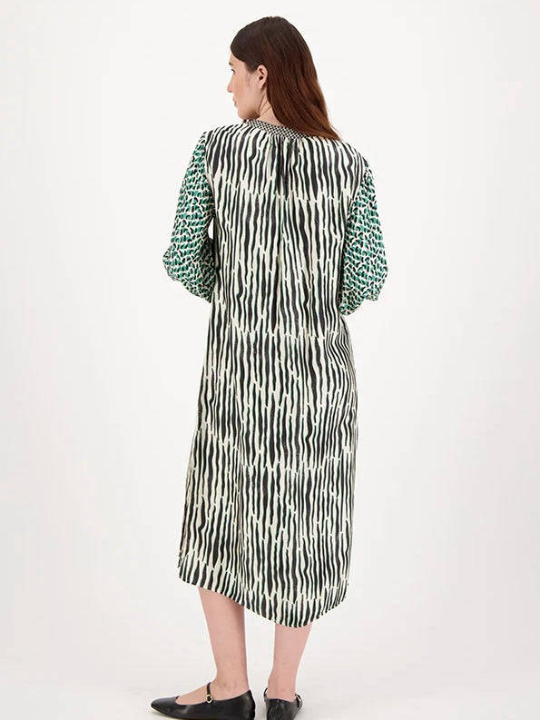 Me369 Hanna Placket Dress Tropical Safari