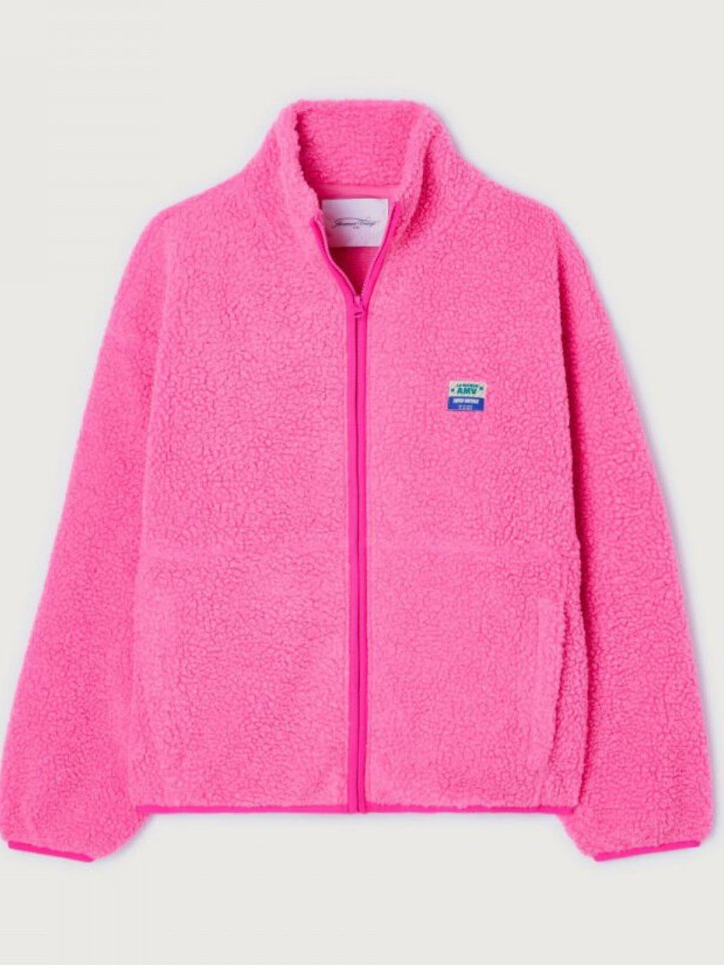 American Vintage Hoktown Fleece Jacket - Pink Melange