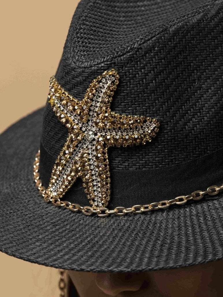 Sorena Handmade Hat Asterias Black