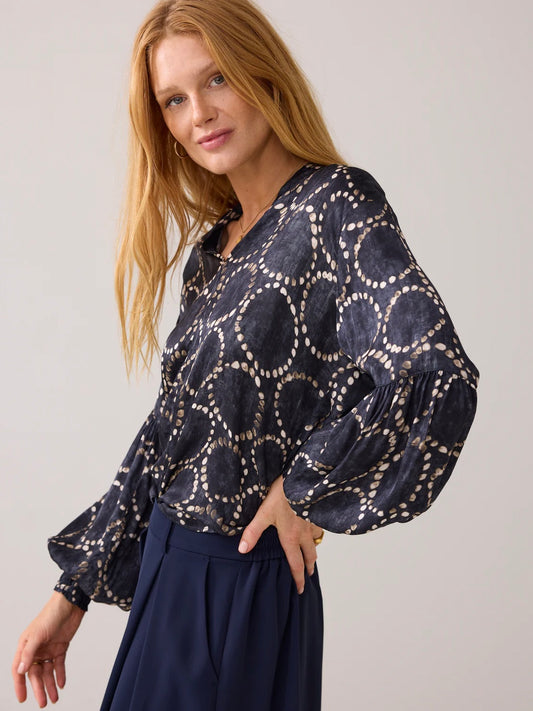 Summum Blouse with circle print