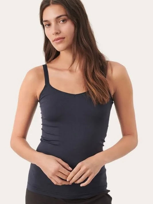 Part Two Hydda Vest Top-Navy