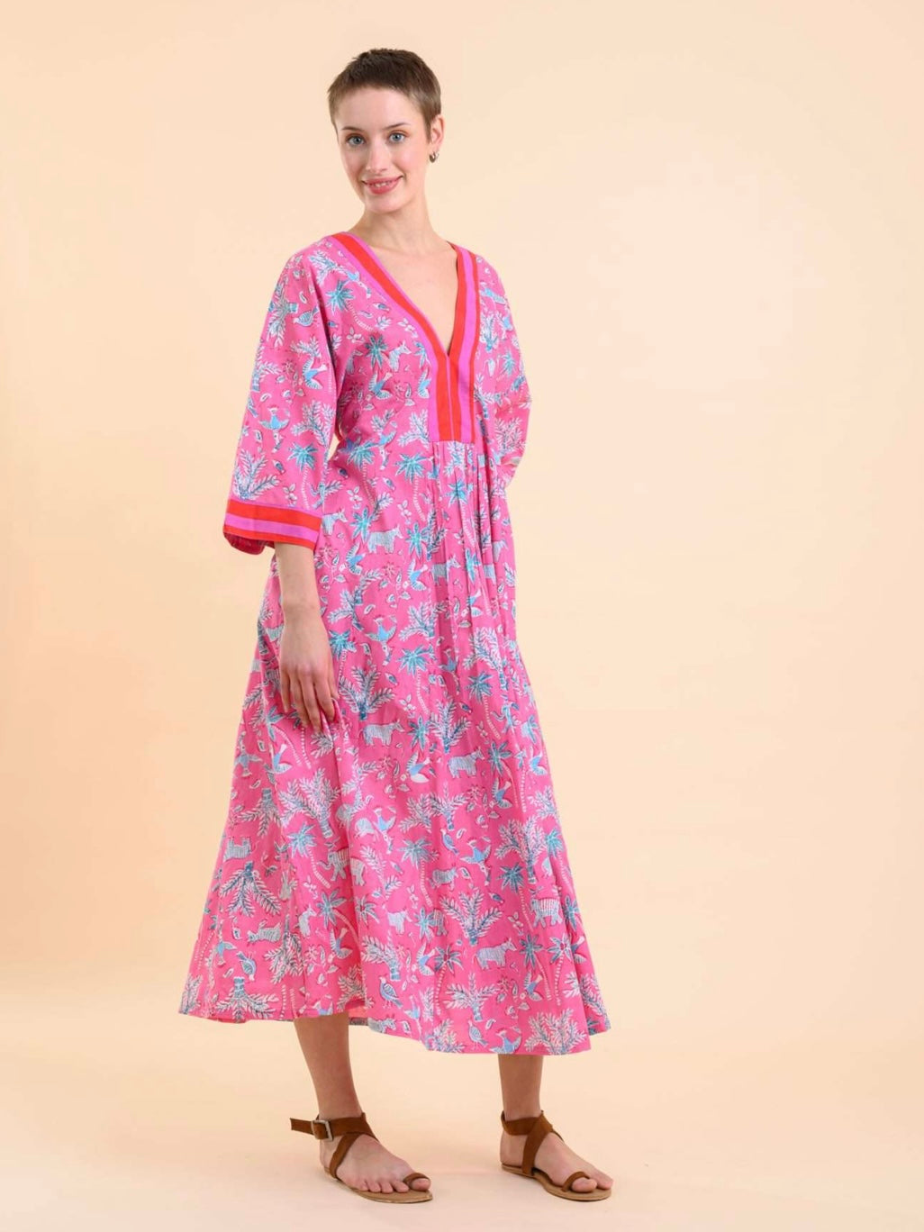 Handprint Dream Apparel Pluto Dress-Sanctuary Pink