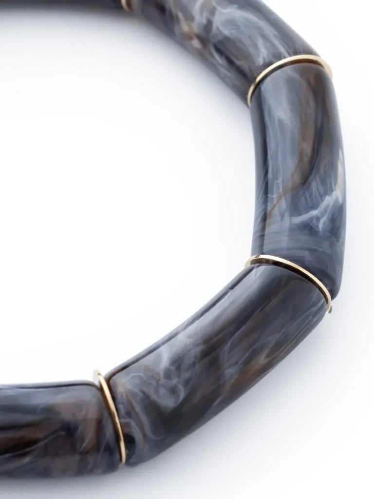 Vanessa Baroni Flex Bracelet Blue Jeans Marble