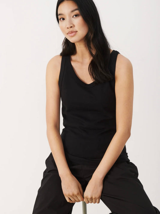 Part Two Arvida Black Vest Top