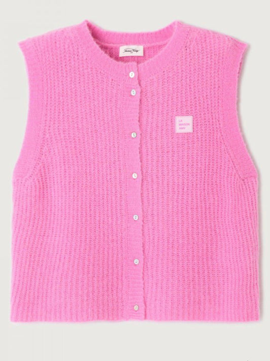 American Vintage East Gilet-Pink Bubblegum