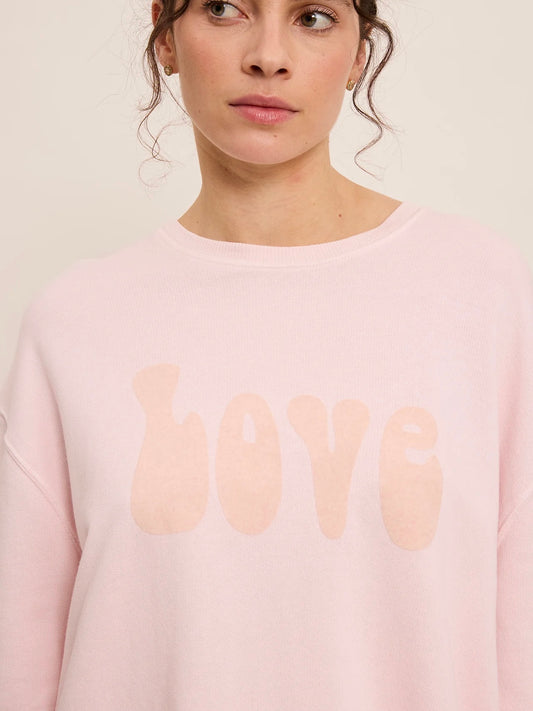 FIVE Love Sweatshirt-Baby Pink