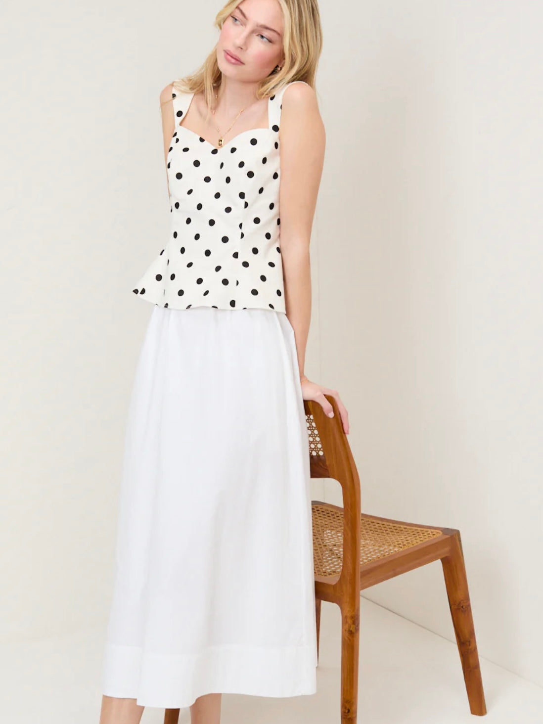 Nobody's Child Kitty Skirt Petite-White