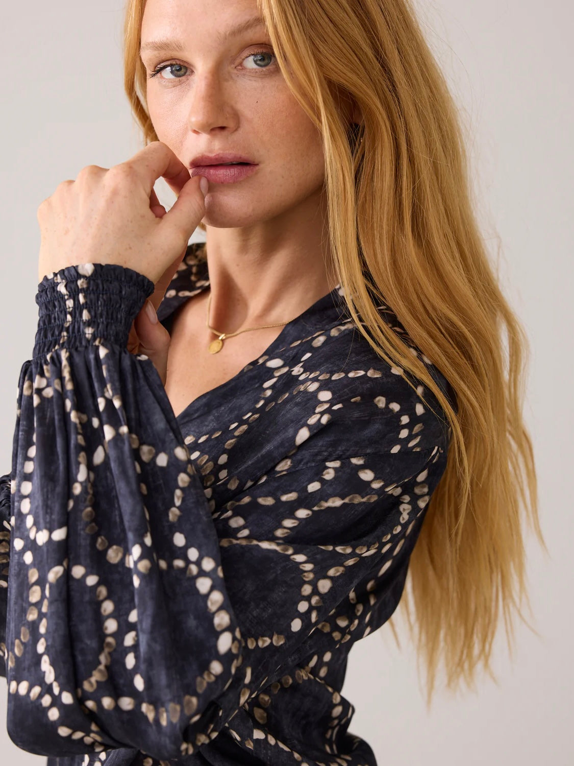 Summum Blouse with circle print