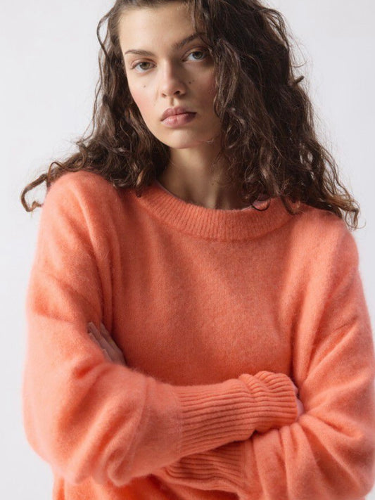 American Vintage Vitow Jumper Salmon Melange