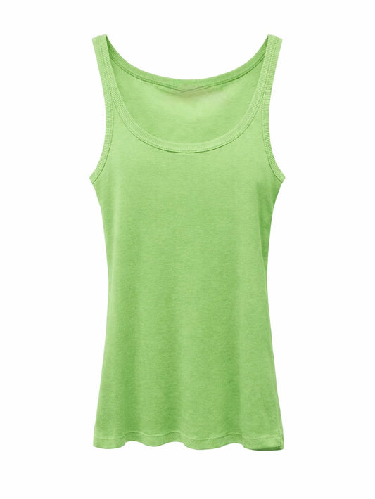 Liv Bergen Rumer Vest Top-Lime Punch