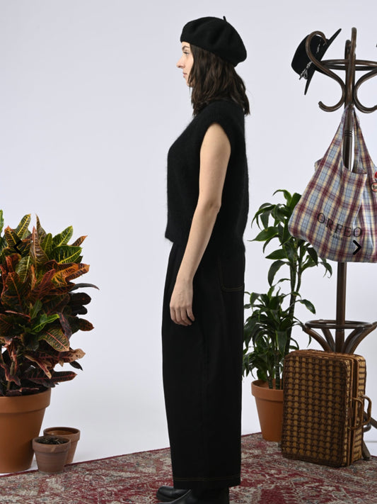 Orfeo Mirta Sleeveless Knit-Black