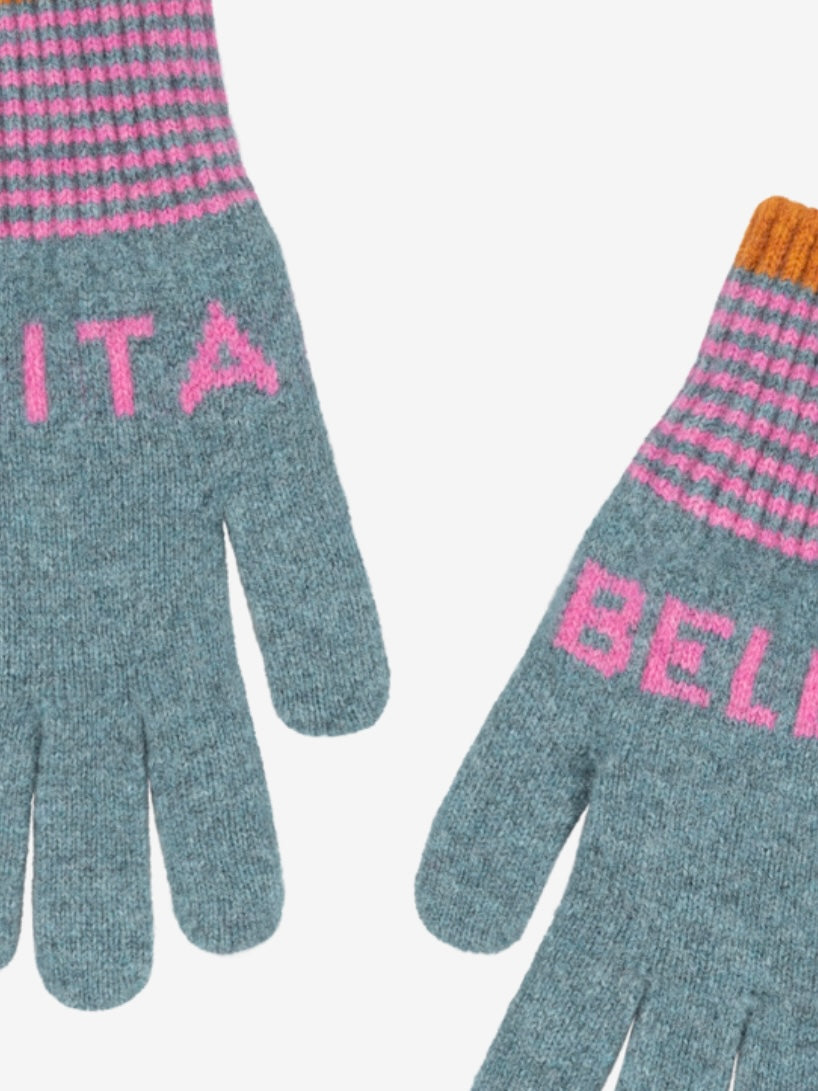 Quinton +Chadwick Gloves in Soft Blue & Pink