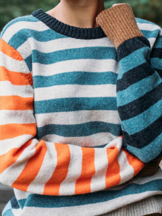 Eribe Stobo Stripe Sweater Reversible Phoebe