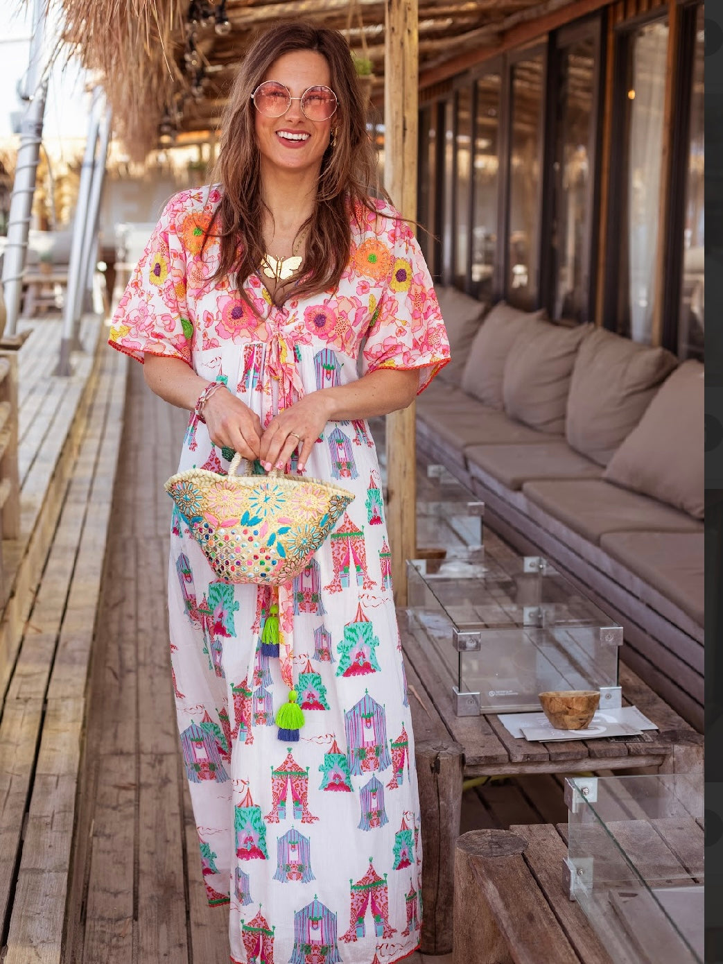 tent maxi dress Place du Soleil Tea Tents Long Dress – Sacs of Ashbourne
