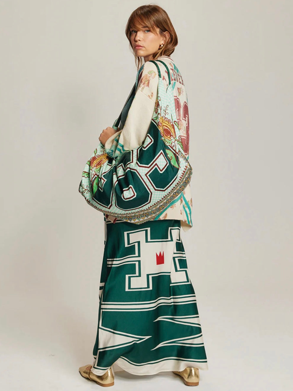 Me369 Mika Slouchy Bag-Sporty Jade