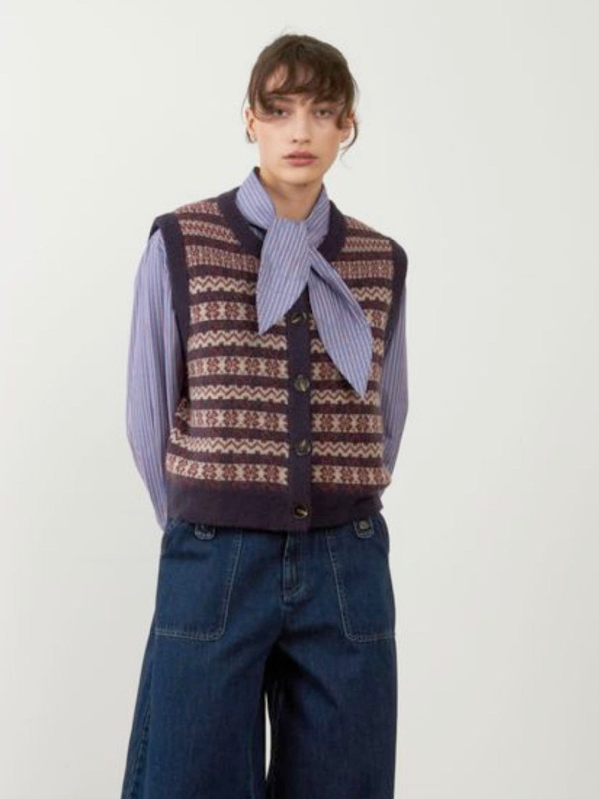 Orfeo Aliena Waistcoat-Navy