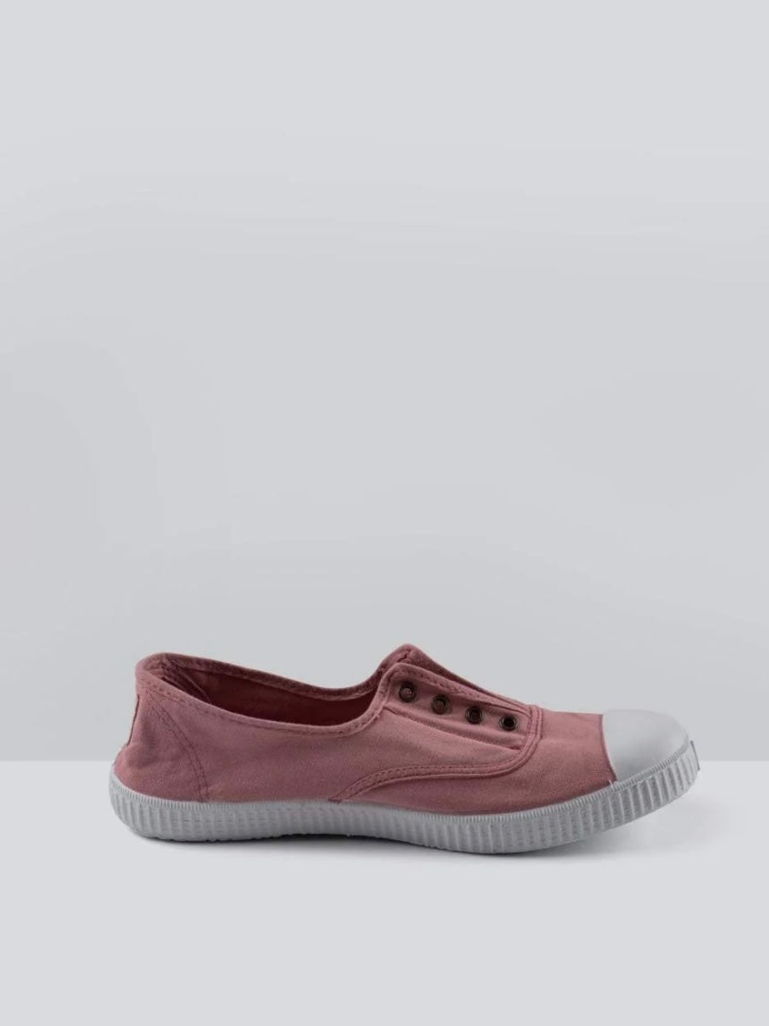 Victoria No-lace organic cotton pump-Nude