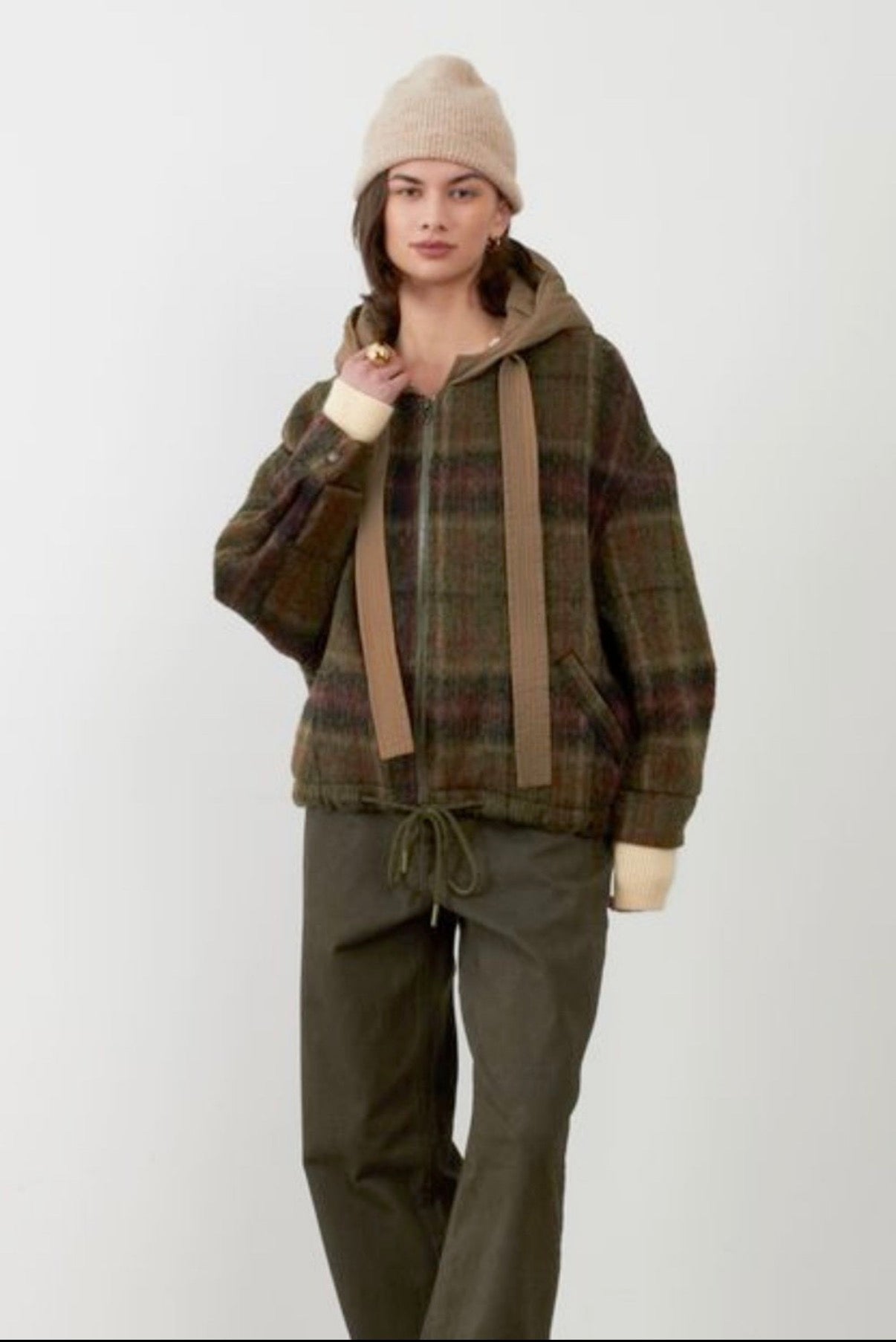 Orfeo Lester Checked Hooded Jacket