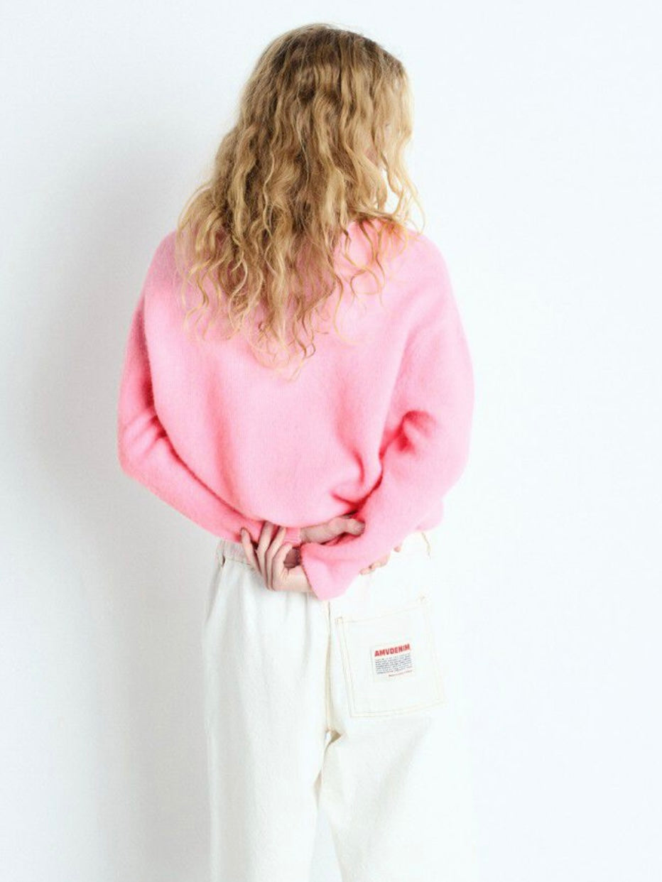 American Vintage Vitow Cardigan-Pink melange