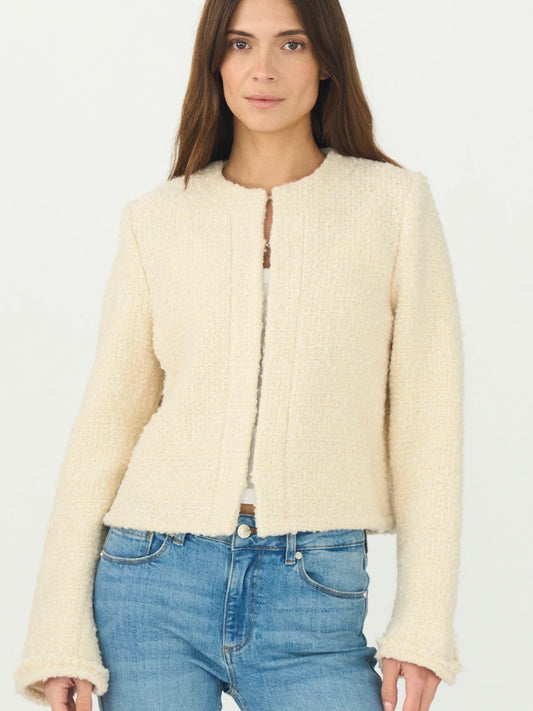 Pieszak Aya Boucle Jacket- White Pearl