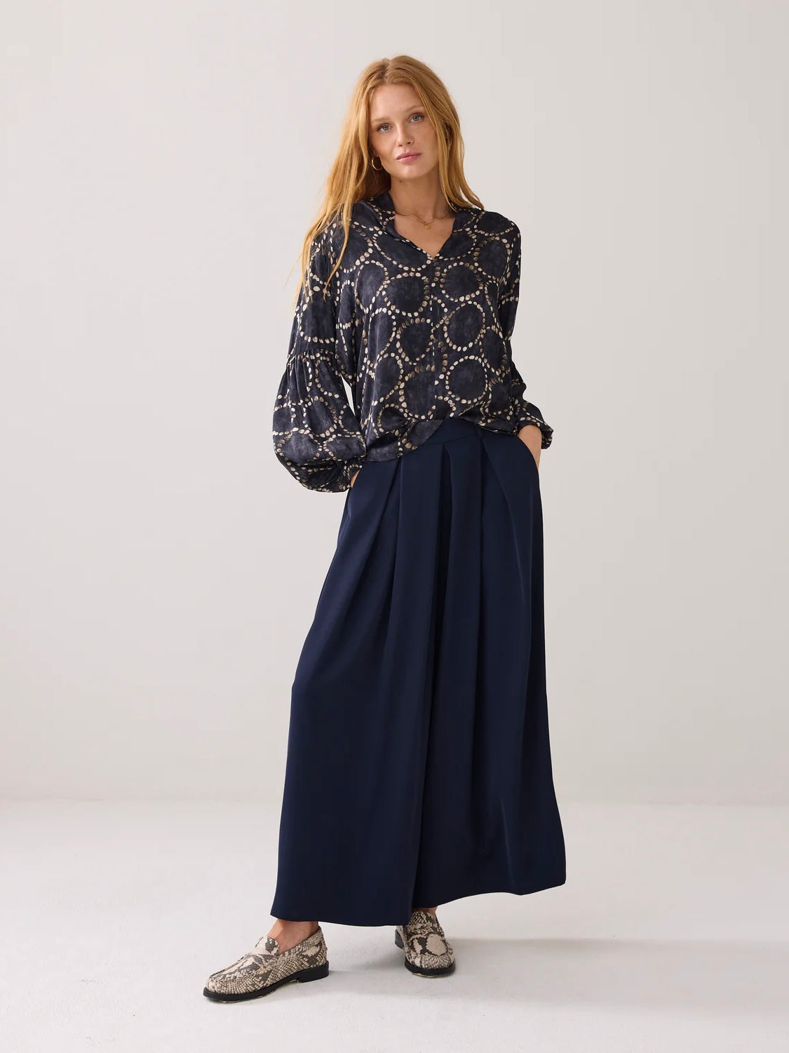 Summum Blouse with circle print