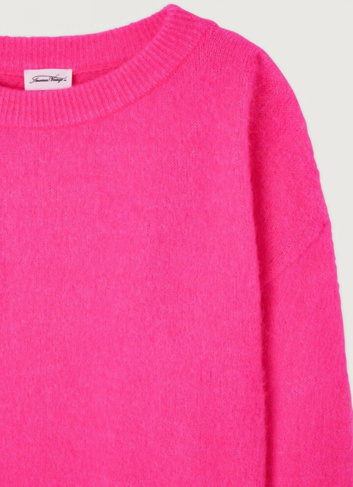 American Vintage Vitow Jumper Neon Pink