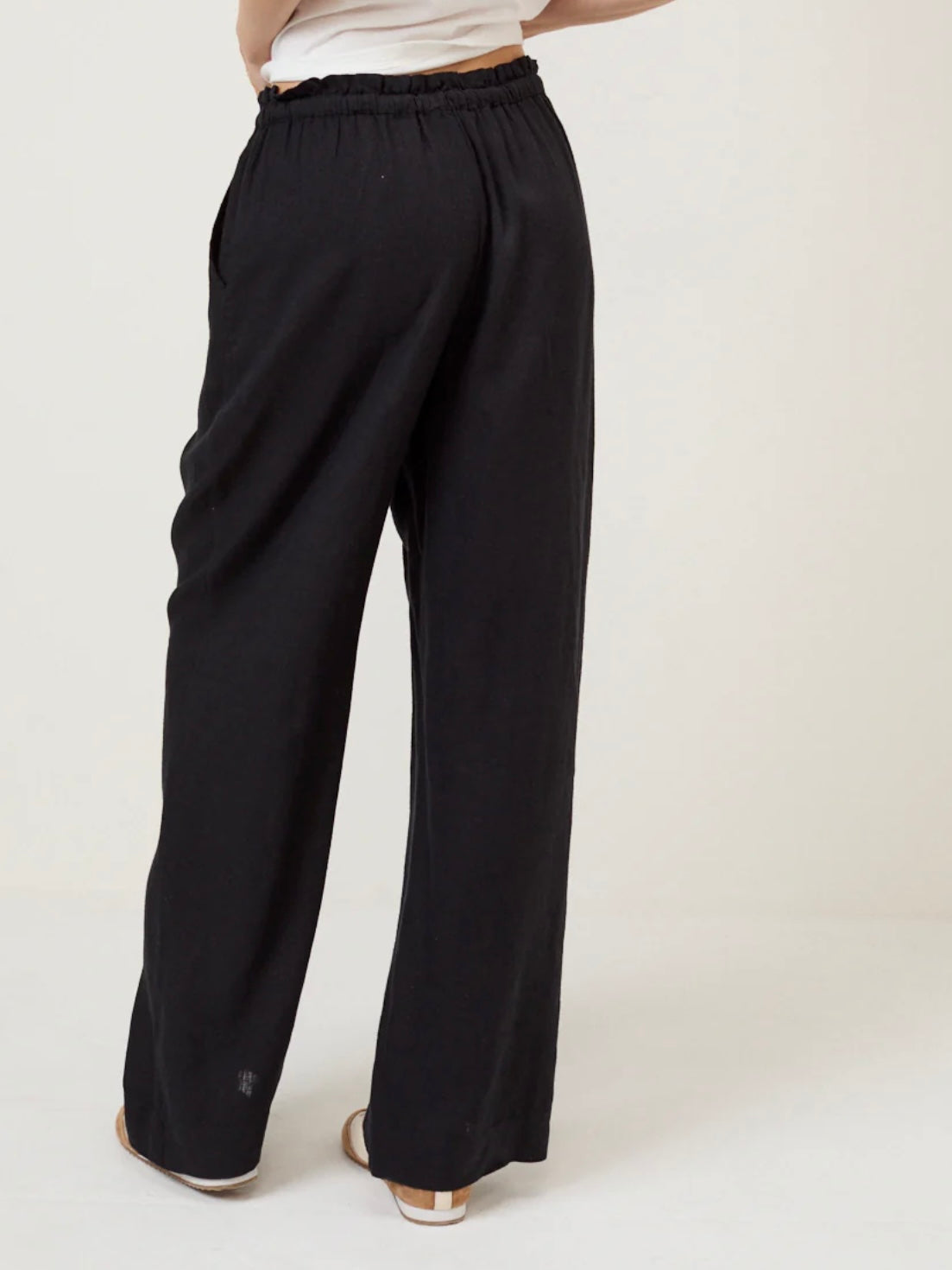 Nobody's Child Black Linen blend Trousers