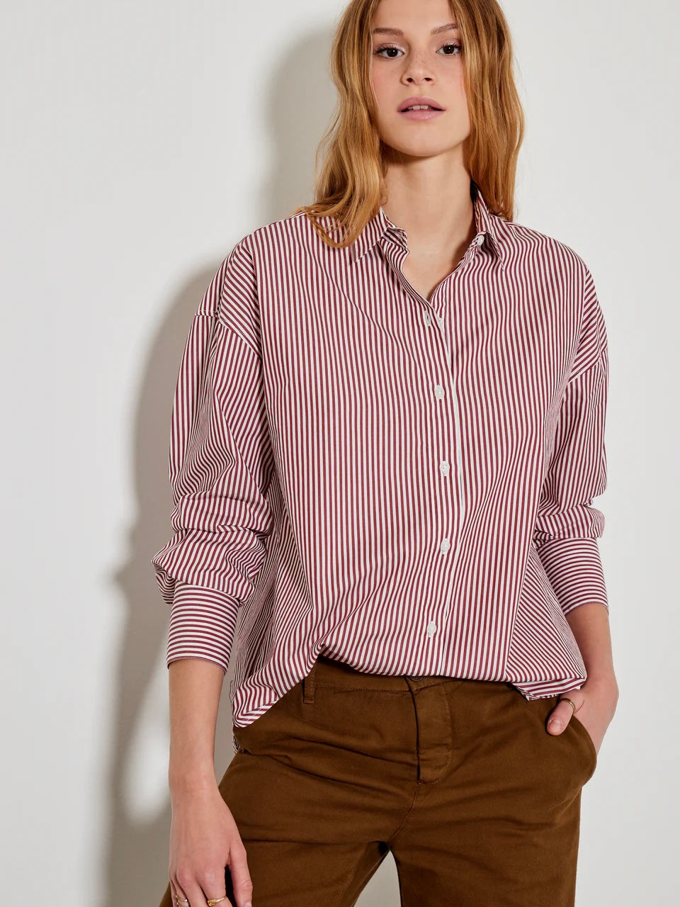 Five Denim Channel Shirt-Lipstick