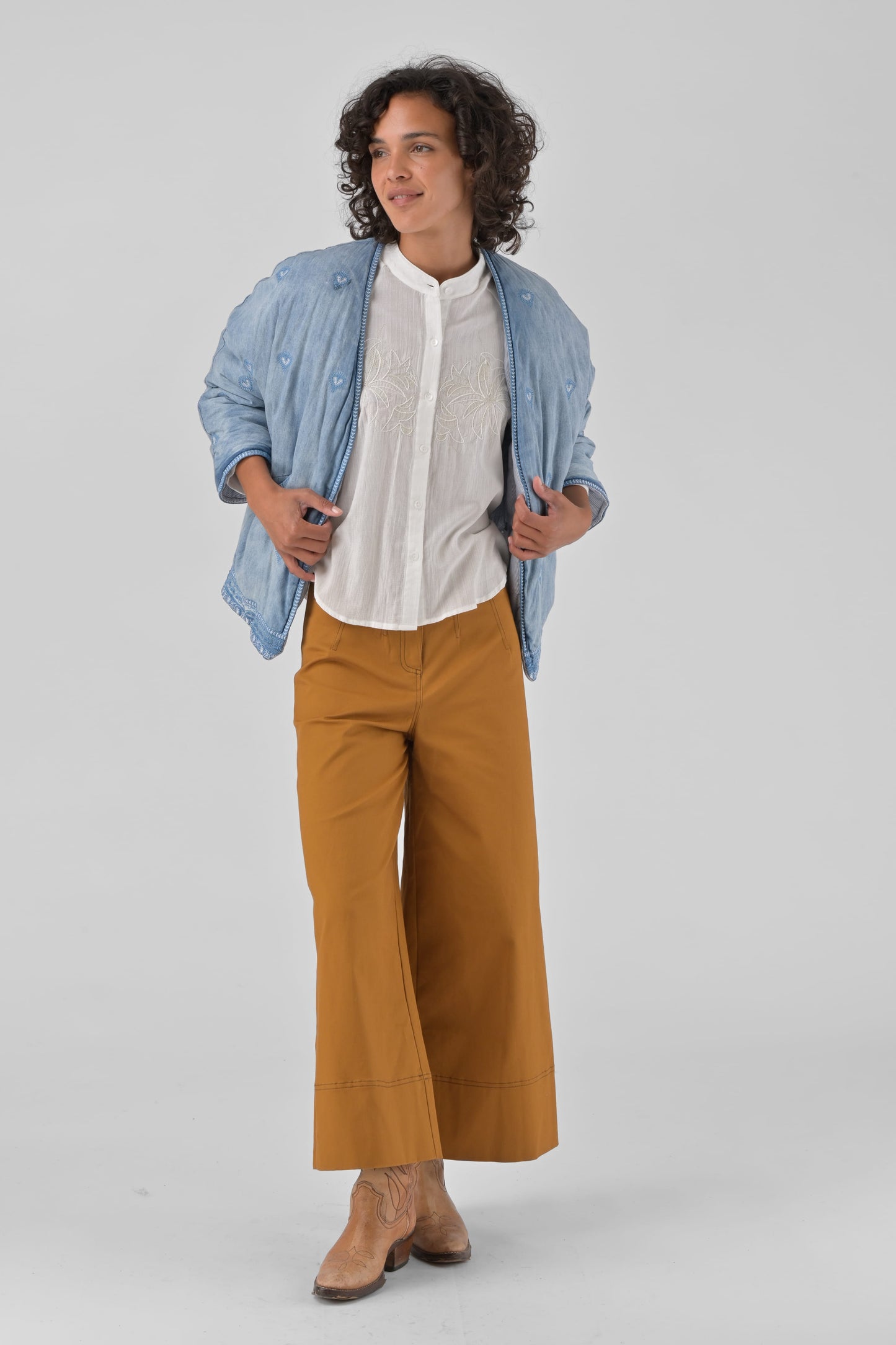 Orfeo Seldon Embroidered Chambray Jacket