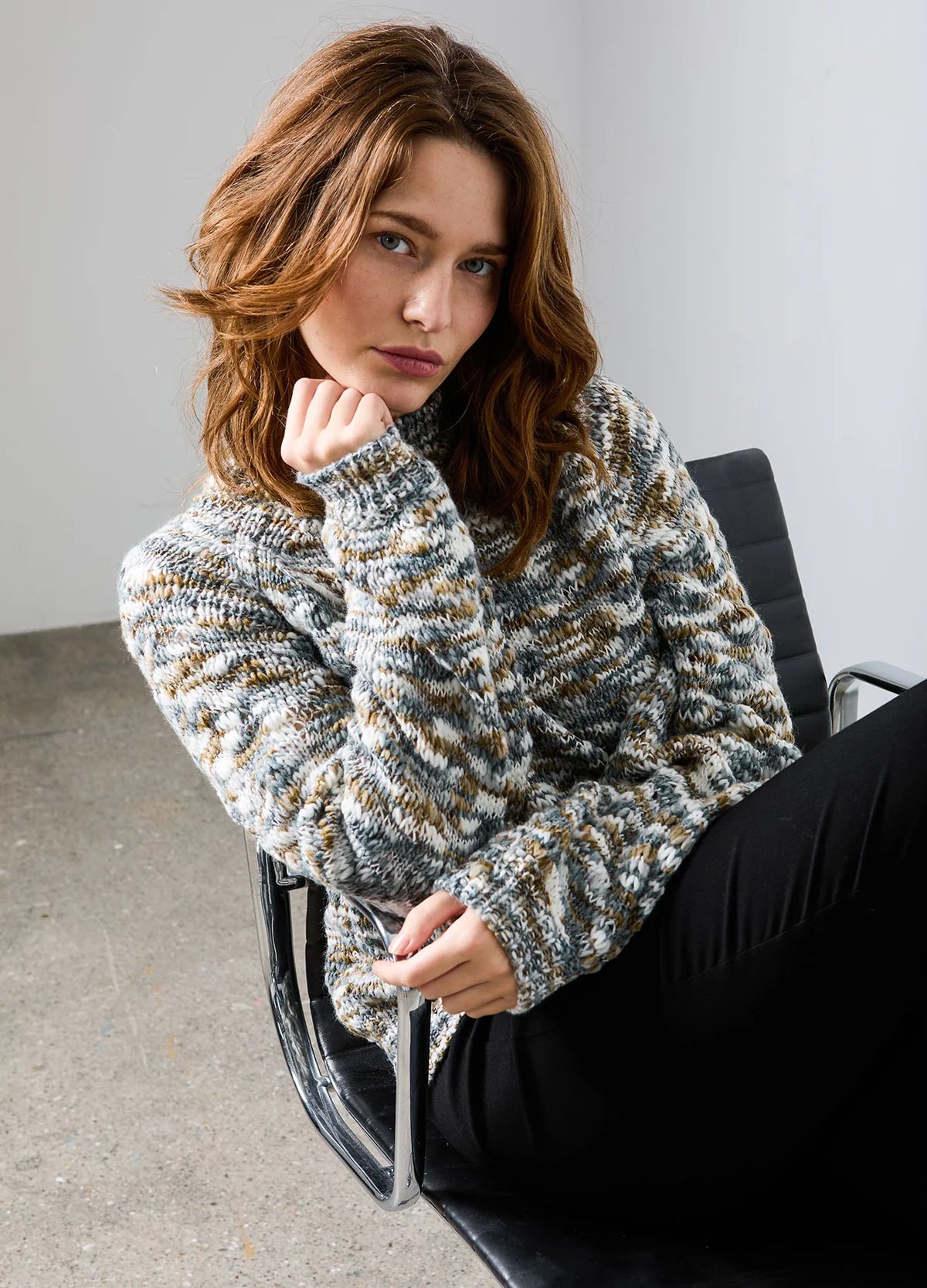 CC Heart LEIA round neck knit sweater