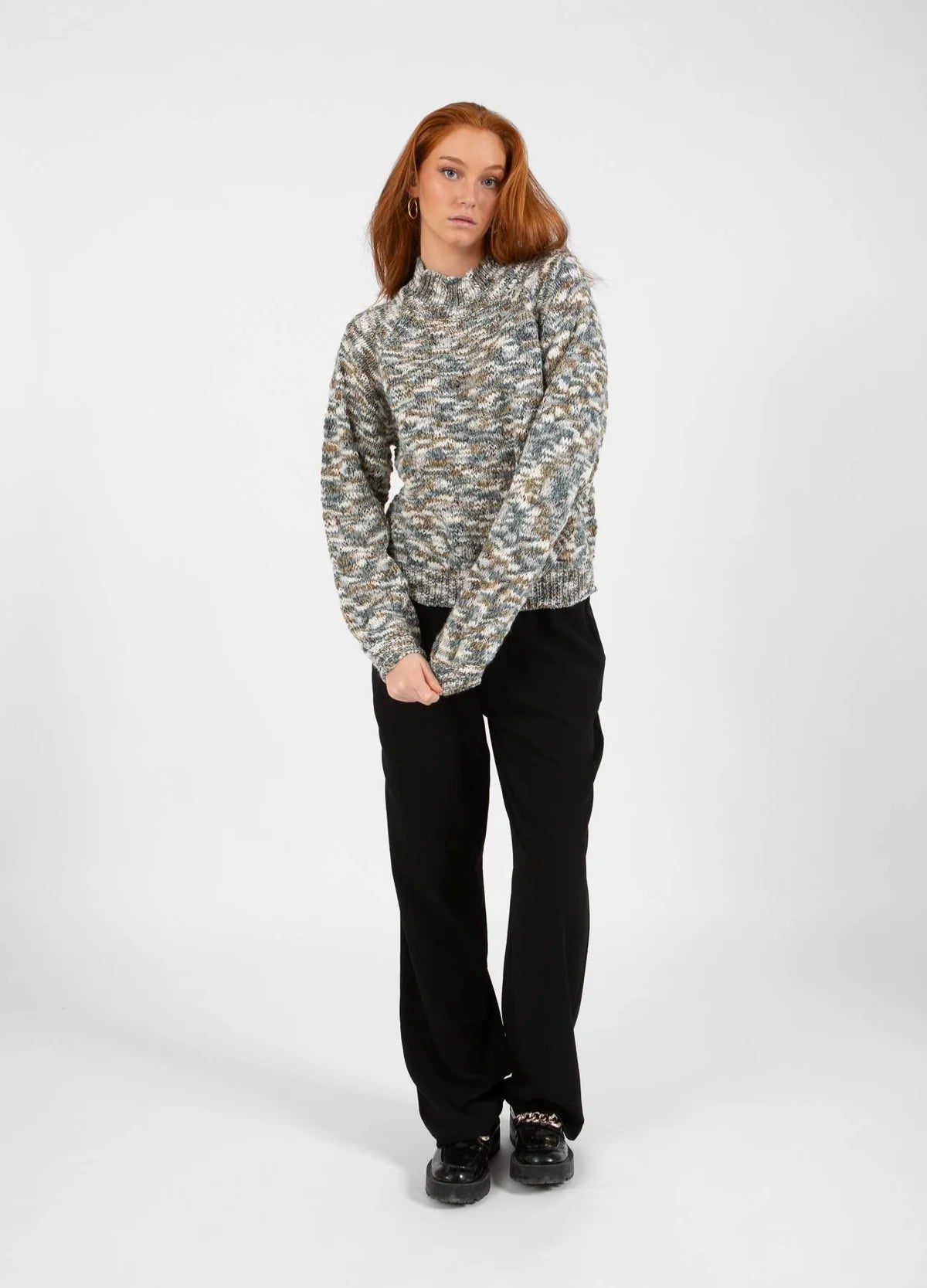 CC Heart LEIA round neck knit sweater
